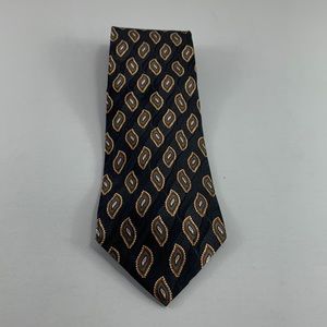 JZ Richards Nordstrom Black Geometric Men’s Extra Long Tie 3 3/4” x 62”